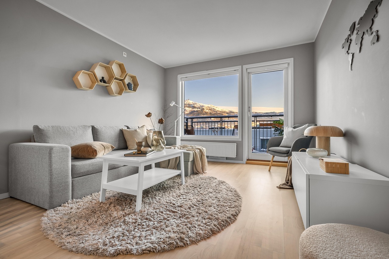 Scandinavische bohemian slaapkamer met warme kleuren. Scandinavische bohemian slaapkamer met warme kleuren.